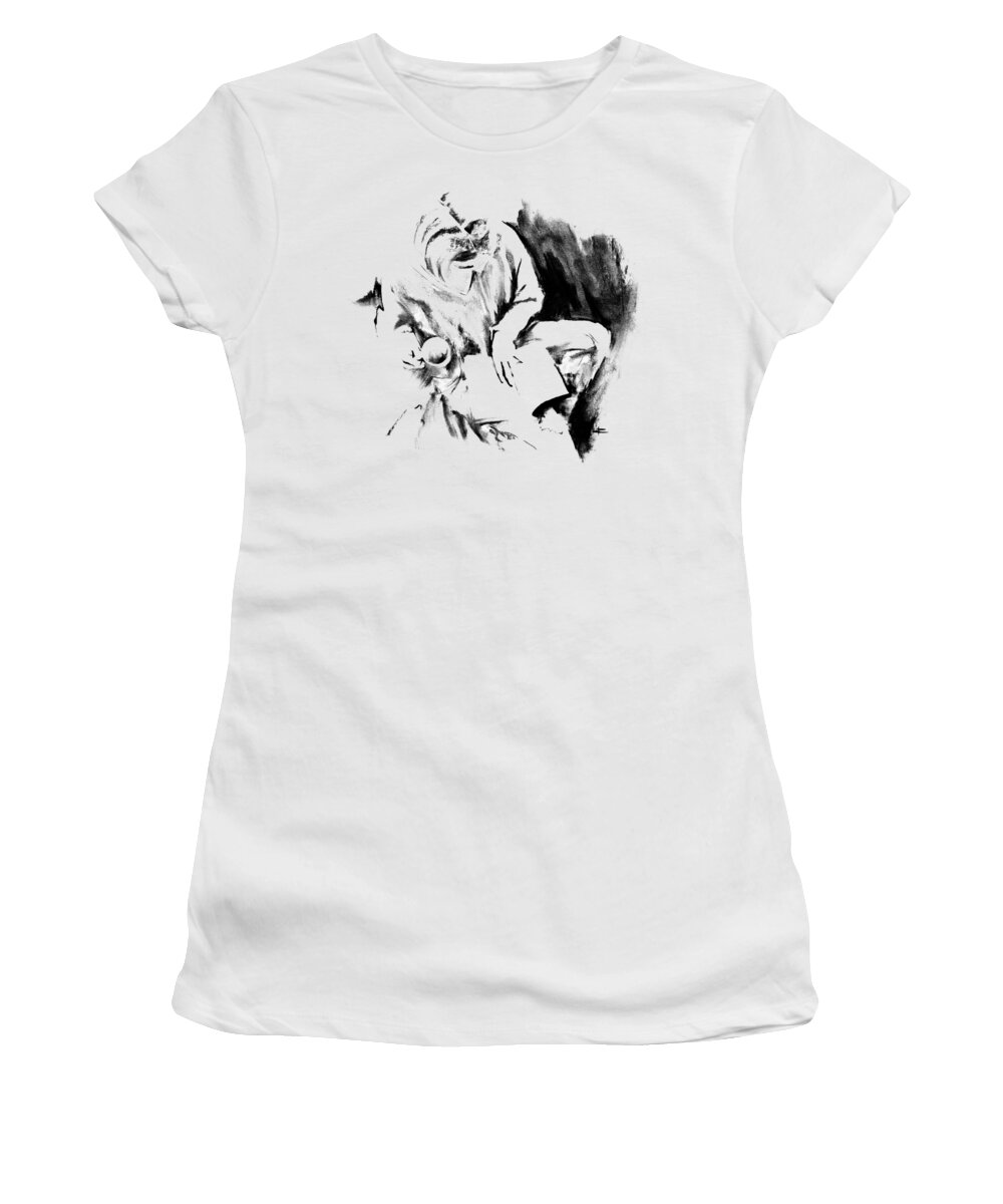 Illuminated Women's T-Shirt featuring the drawing Illuminated by Paul Davenport