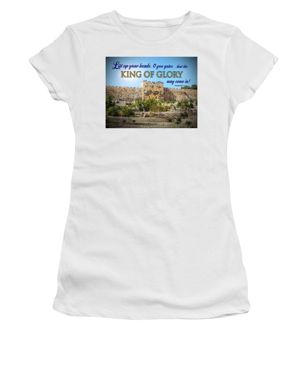 Holy Land Women's T-Shirt featuring the photograph King of Glory by Brian Tada