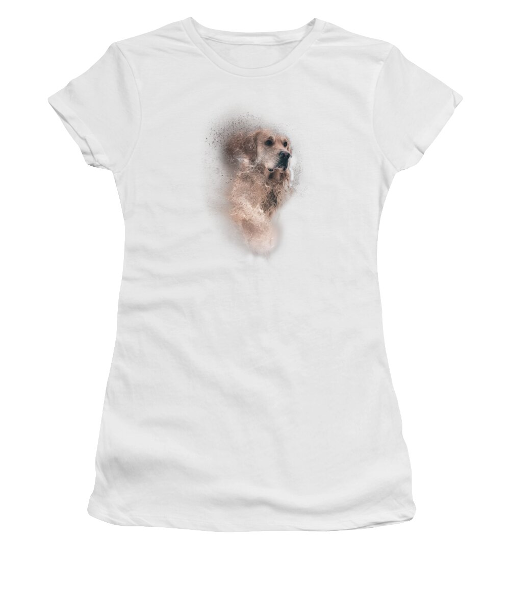 Labrador Retriever Women's T-Shirt featuring the digital art Labrador Retriever by Jacob Zelazny