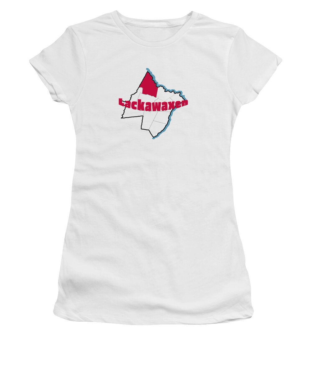 Usa Women's T-Shirt featuring the photograph Lackawaxen Pennsylvania Graphic by Amelia Pearn