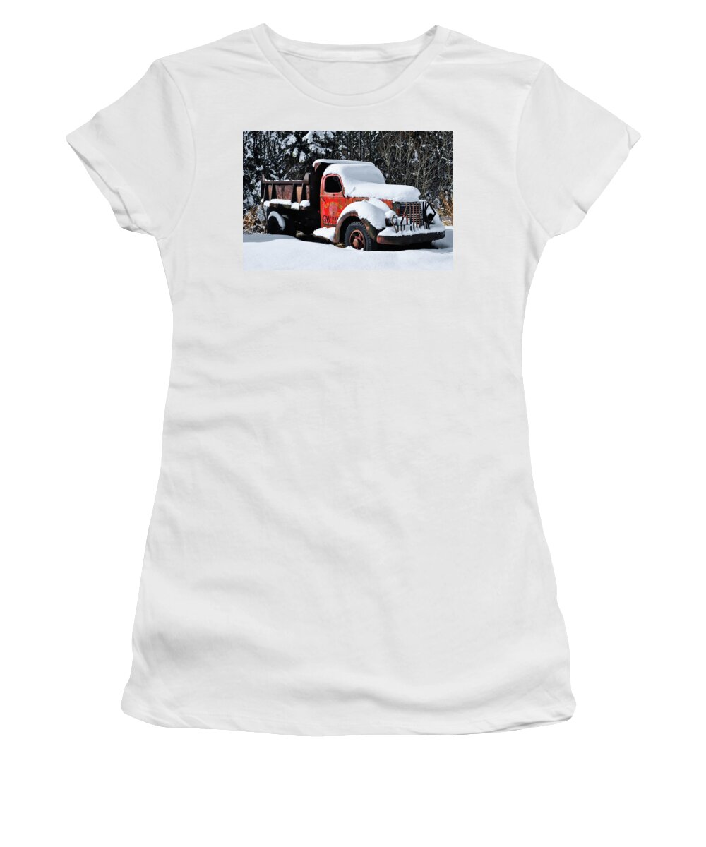 Duluth Women's T-Shirt featuring the photograph Lake Superior Truck by Kyle Hanson