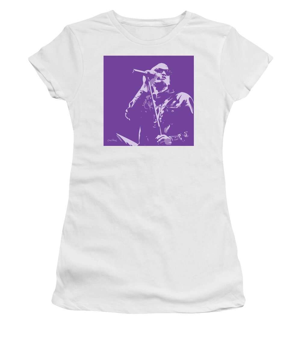 Layne Staley Women's T-Shirt featuring the digital art Layne Staley by Kevin Putman