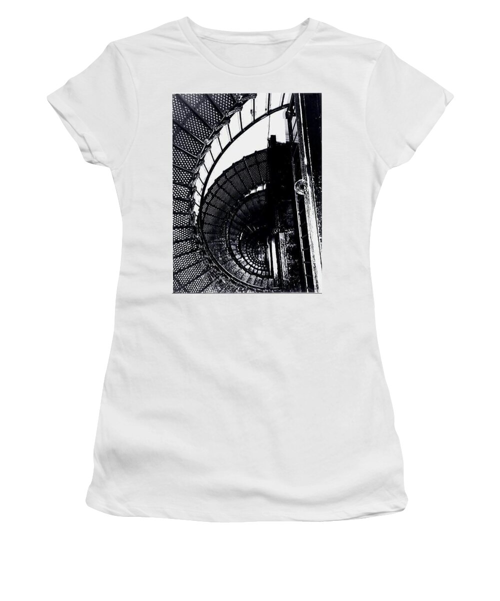 Lighthouse Women's T-Shirt featuring the photograph Lighthouse dizzinesso by Judy Stepanian