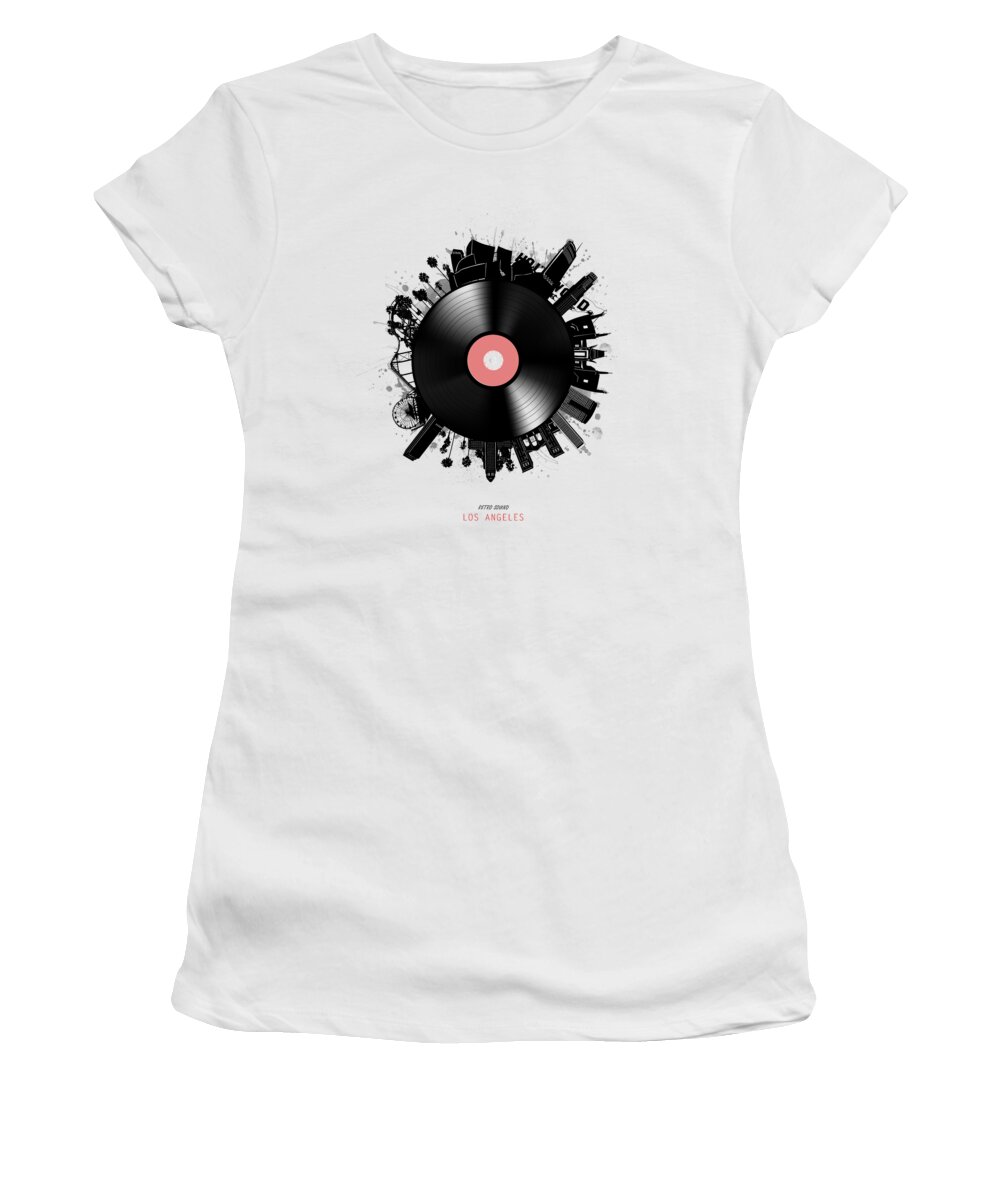 Cotton T-shirt - White/Los Angeles - Ladies