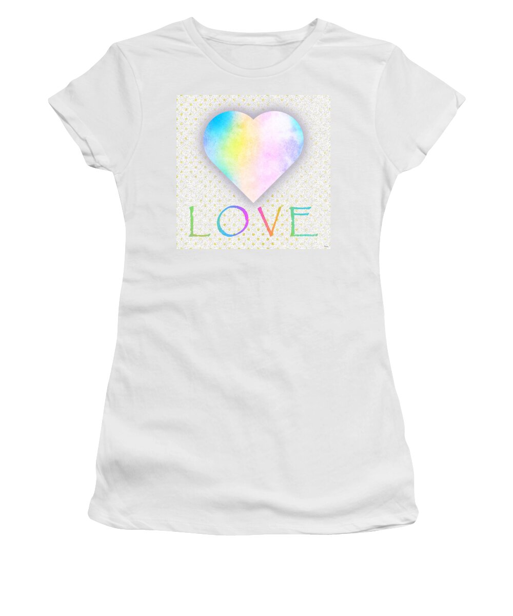 Love Women's T-Shirt featuring the digital art Love is Love by Ramona Matei