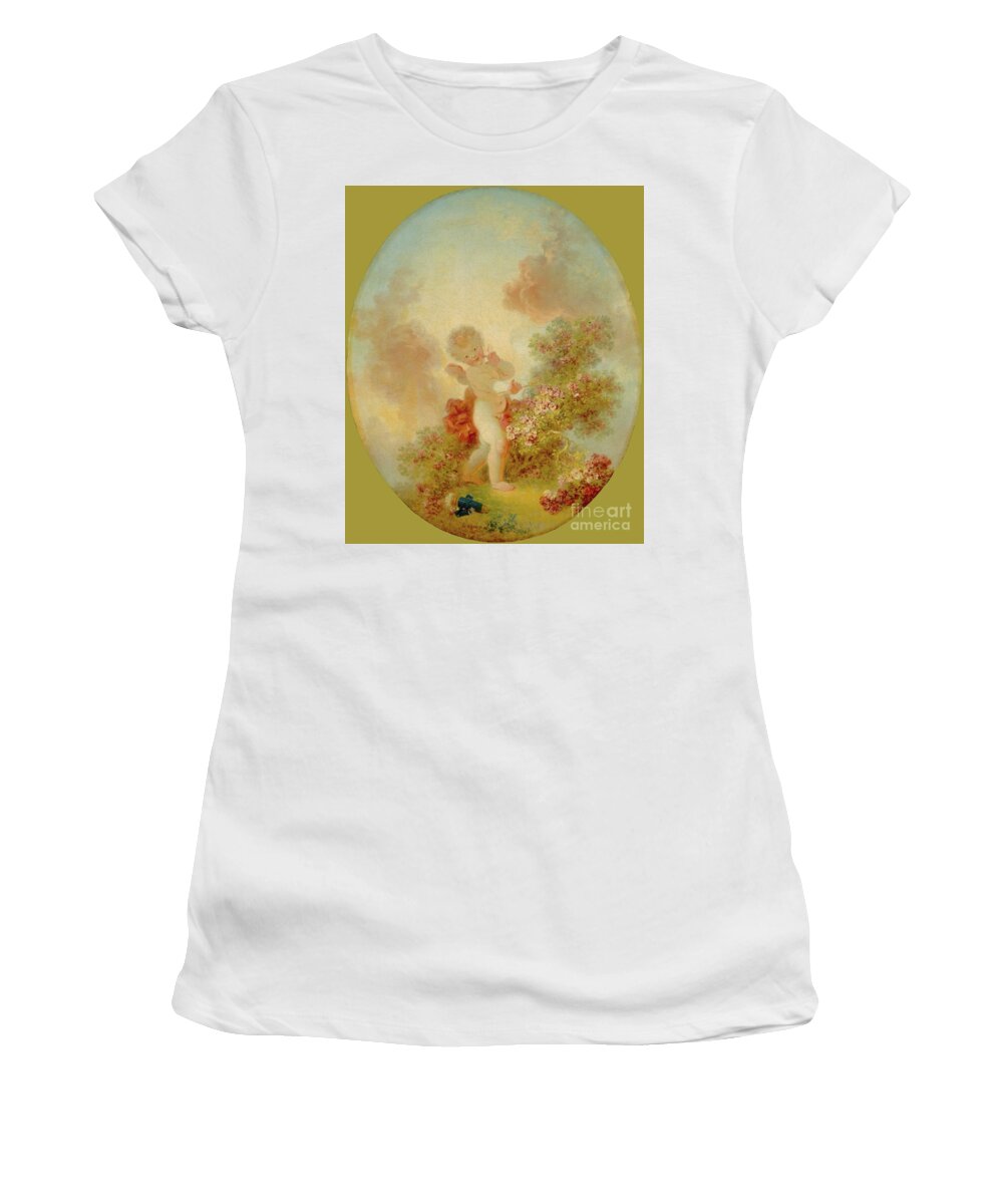Love The Sentinel Women's T-Shirt featuring the painting Love the Sentinel 1 by Alexandra Arts