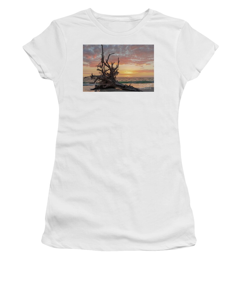 Coastlines Women's T-Shirt featuring the photograph Lovers Key by Maresa Pryor-Luzier