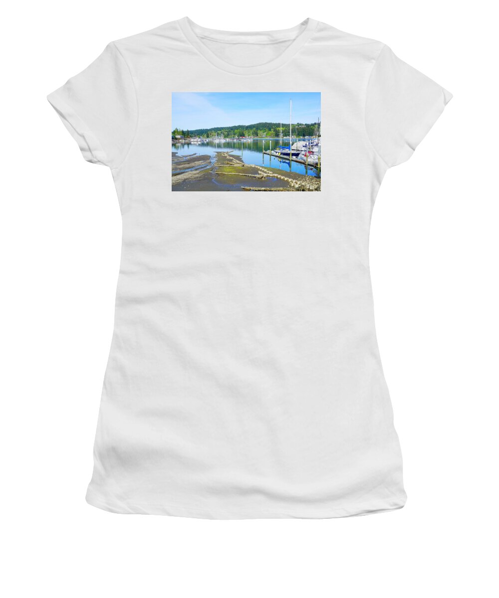 Landscape Women's T-Shirt featuring the photograph Low Tide by Bill TALICH