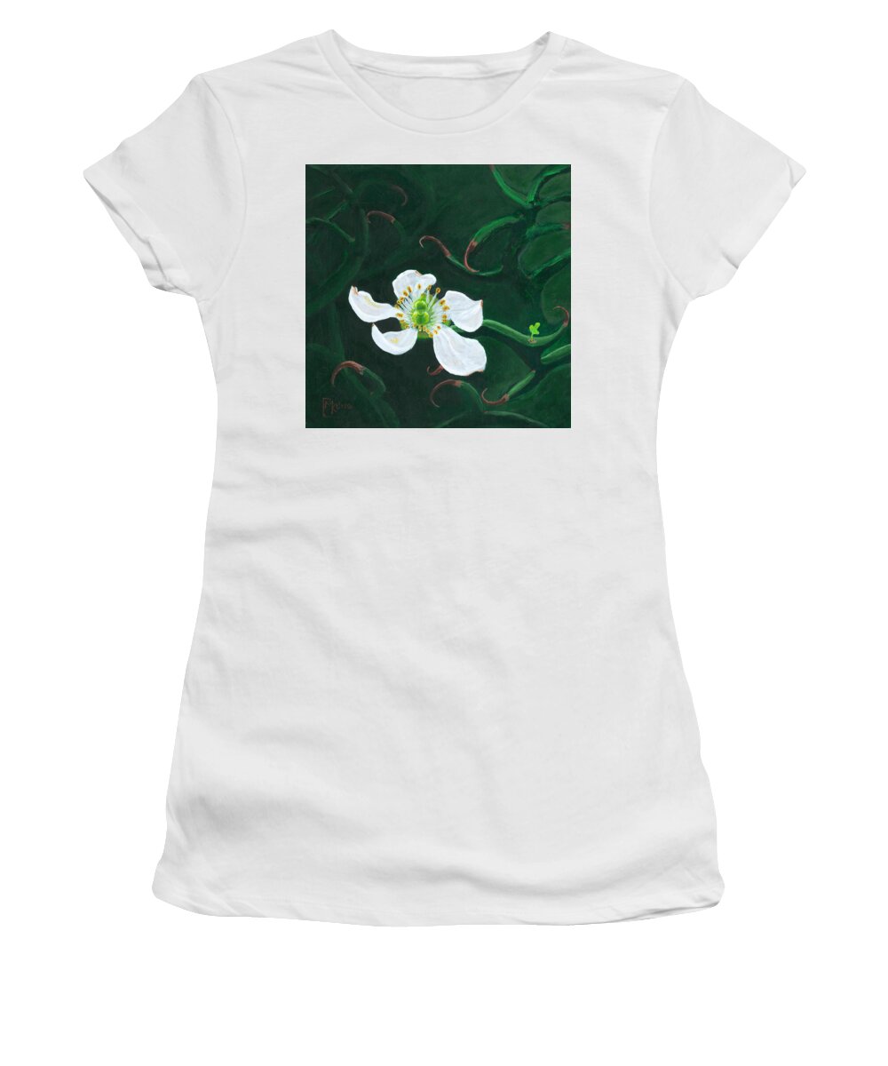 Flower Women's T-Shirt featuring the painting Lure by Mike Kling