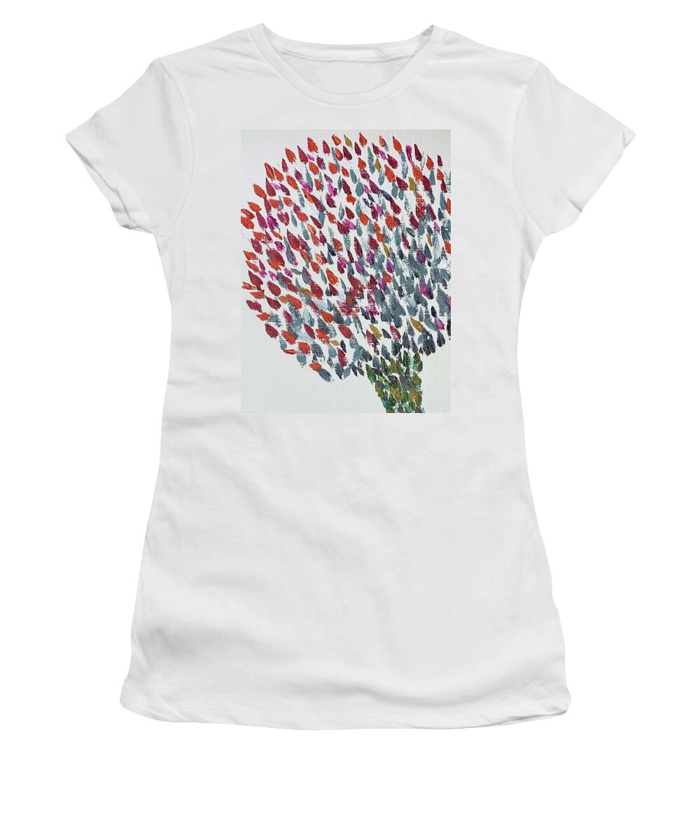 Oil Women's T-Shirt featuring the painting Make A Wish by Lisa White