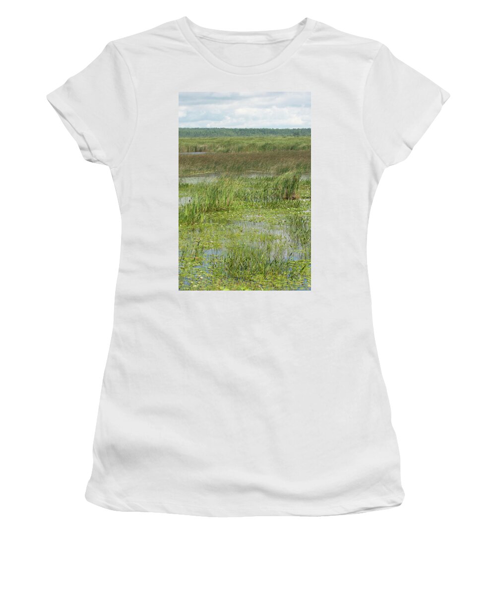 Wetlands Women's T-Shirt featuring the photograph Marsh Wetlands by James Canning