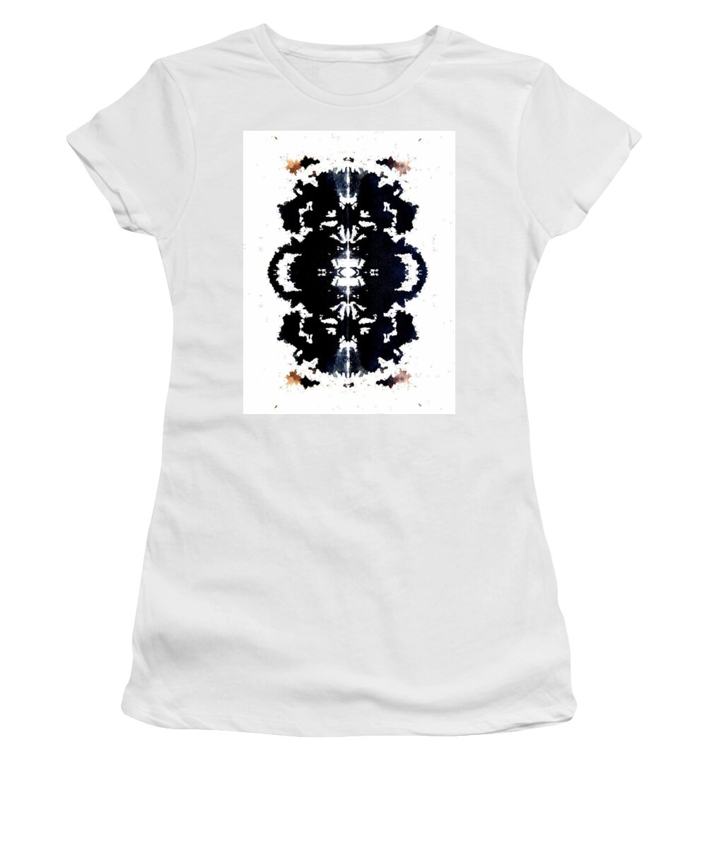 Abstract Women's T-Shirt featuring the painting Meaningful Maniac by Stephenie Zagorski
