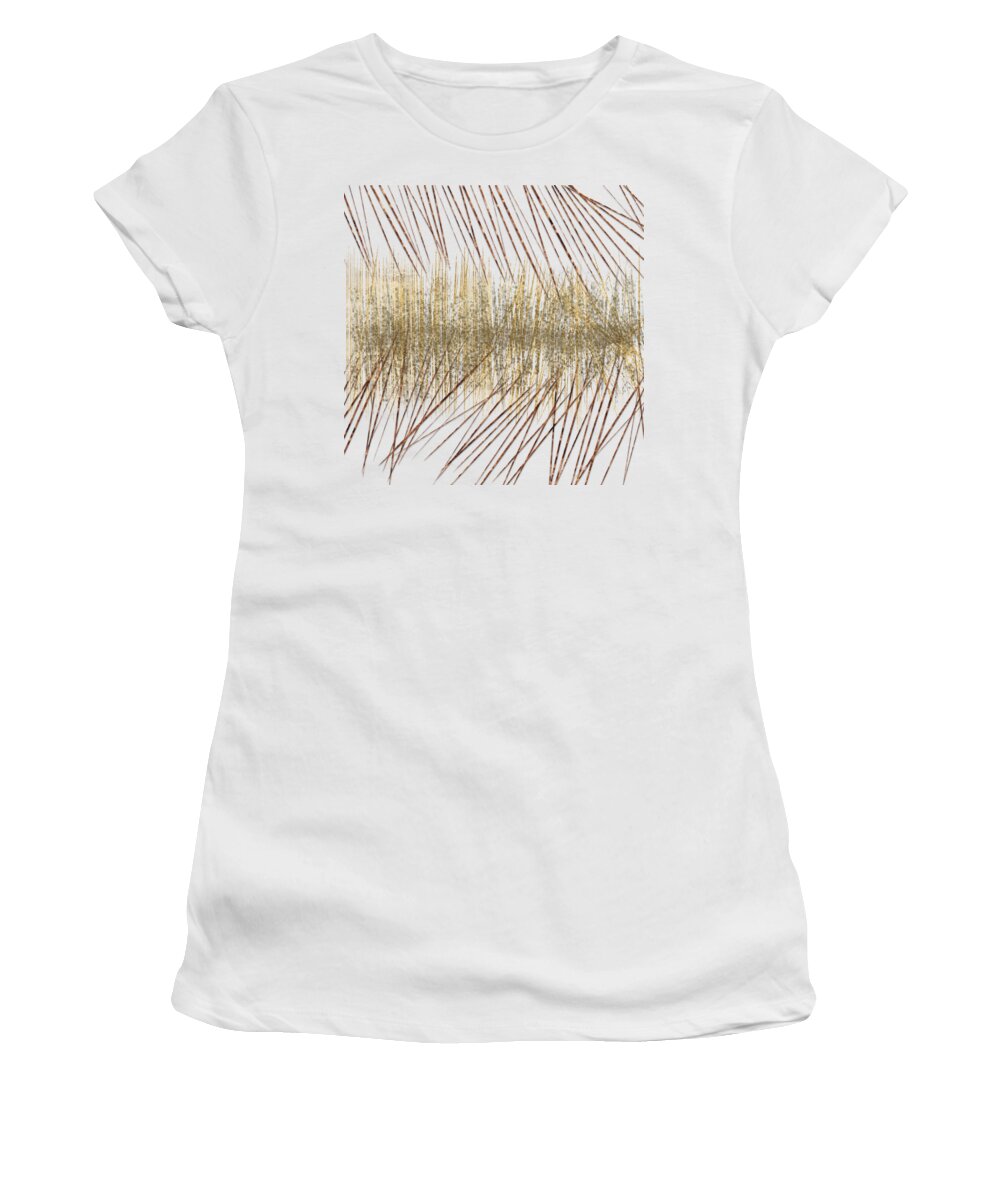 Animal Print Women's T-Shirt featuring the digital art Metal Sticks by Bentley Davis