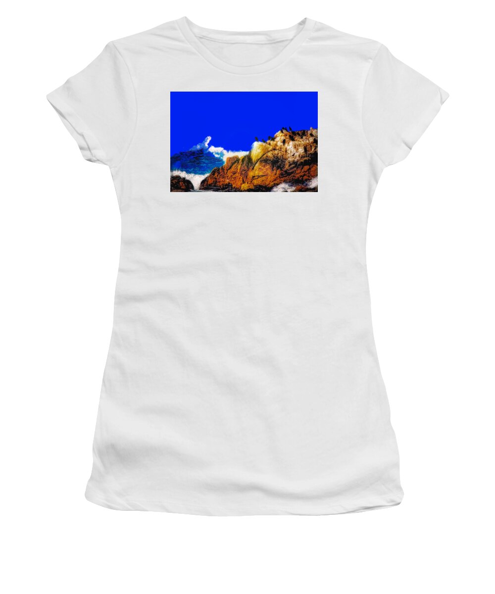 Monterey Women's T-Shirt featuring the photograph Monterey Ocean View by Jim Signorelli