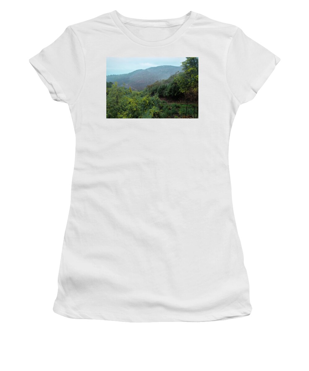 Serra Da Estrela Women's T-Shirt featuring the photograph Mountains of Covilha by Angelo DeVal
