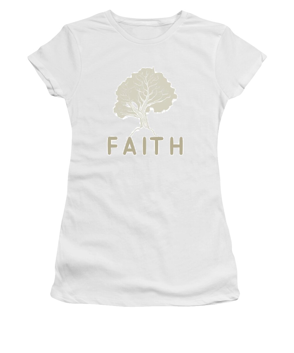Mustard Seed Tree Women's T-Shirt featuring the digital art Mustard Seed Parable by Bob Pardue
