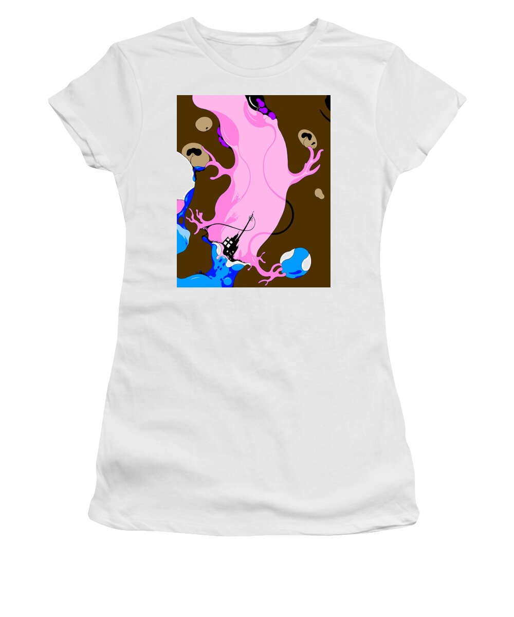 Salamander Women's T-Shirt featuring the digital art Mutant Sally by Craig Tilley