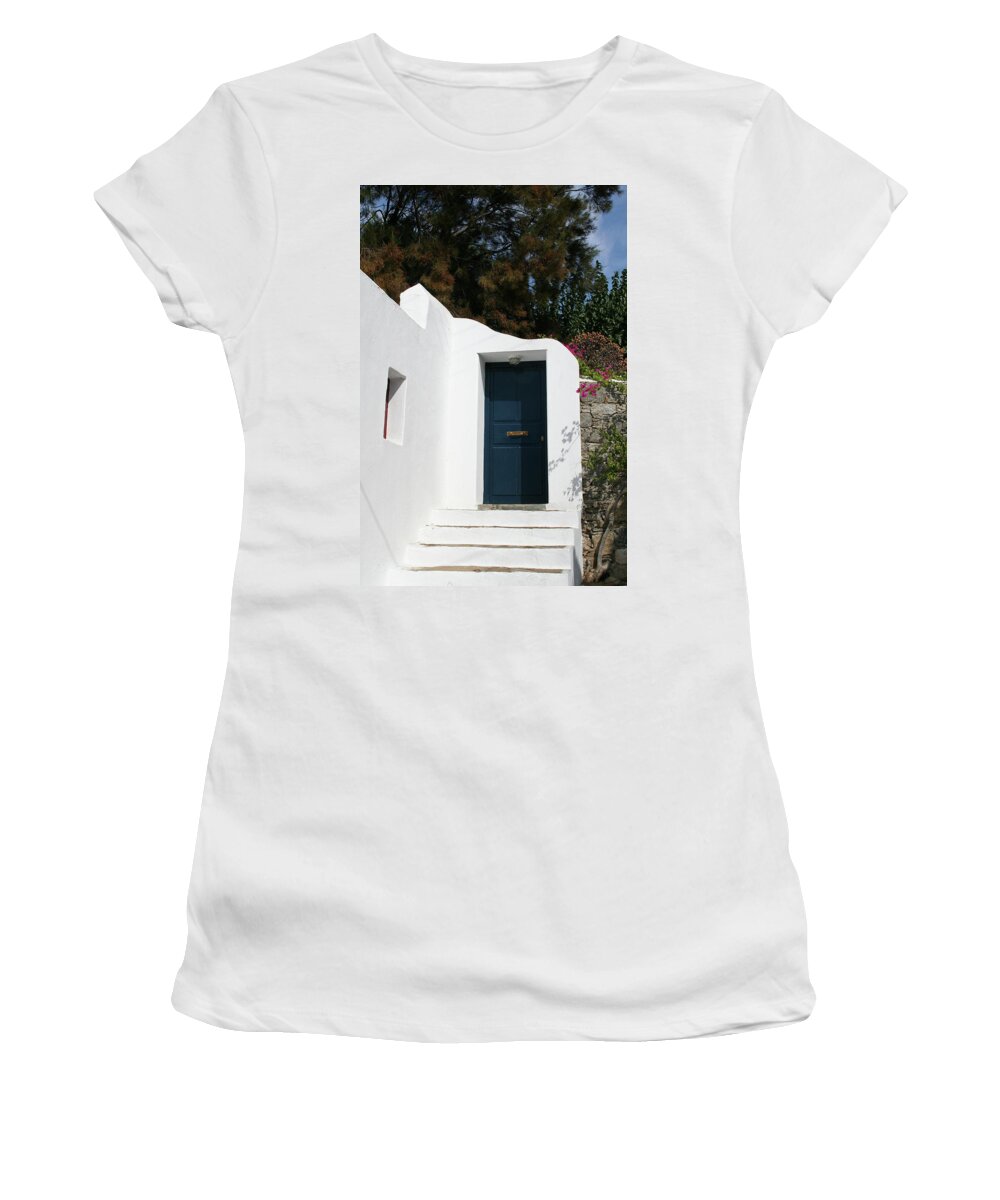 Mykonos Women's T-Shirt featuring the photograph Mykonos, Greek Isles by Richard Krebs