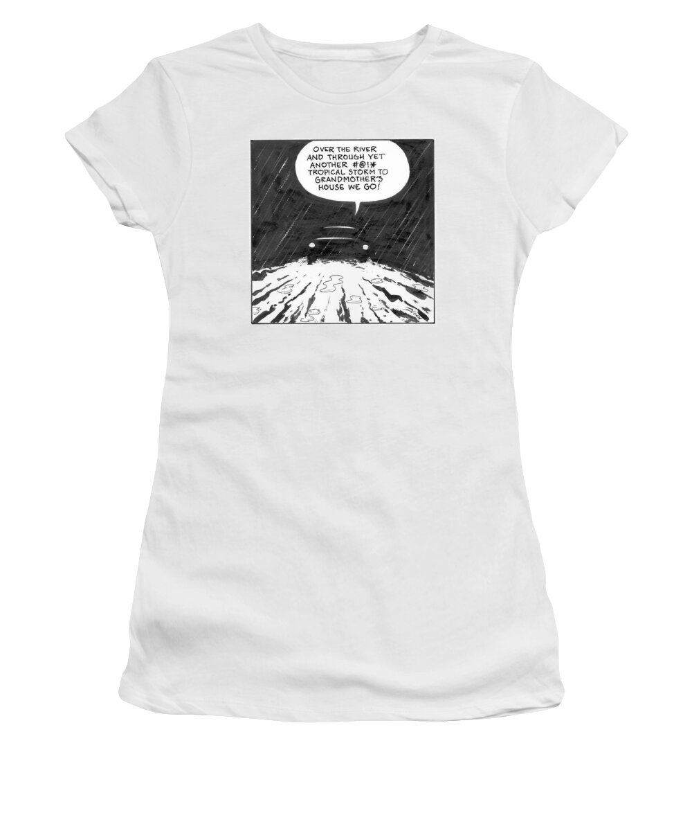 A25900 Women's T-Shirt featuring the drawing New Yorker November 29, 2021 by Harry Bliss