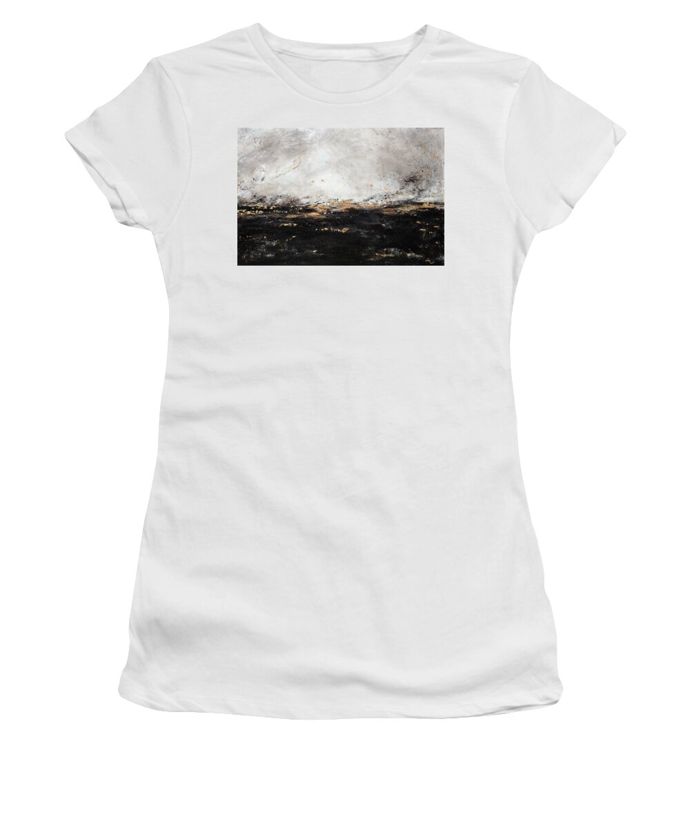 Night Women's T-Shirt featuring the painting Night Passage by Tamara Nelson