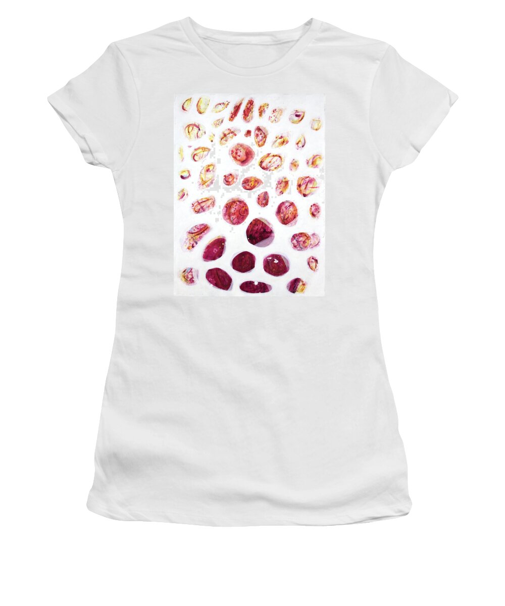  Women's T-Shirt featuring the painting 'No clear view 2' by Petra Rau