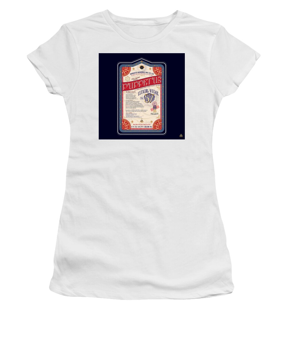 Graphic Poster Women's T-Shirt featuring the digital art Ornativo Vero Circulus No 4293 by Alan Bennington