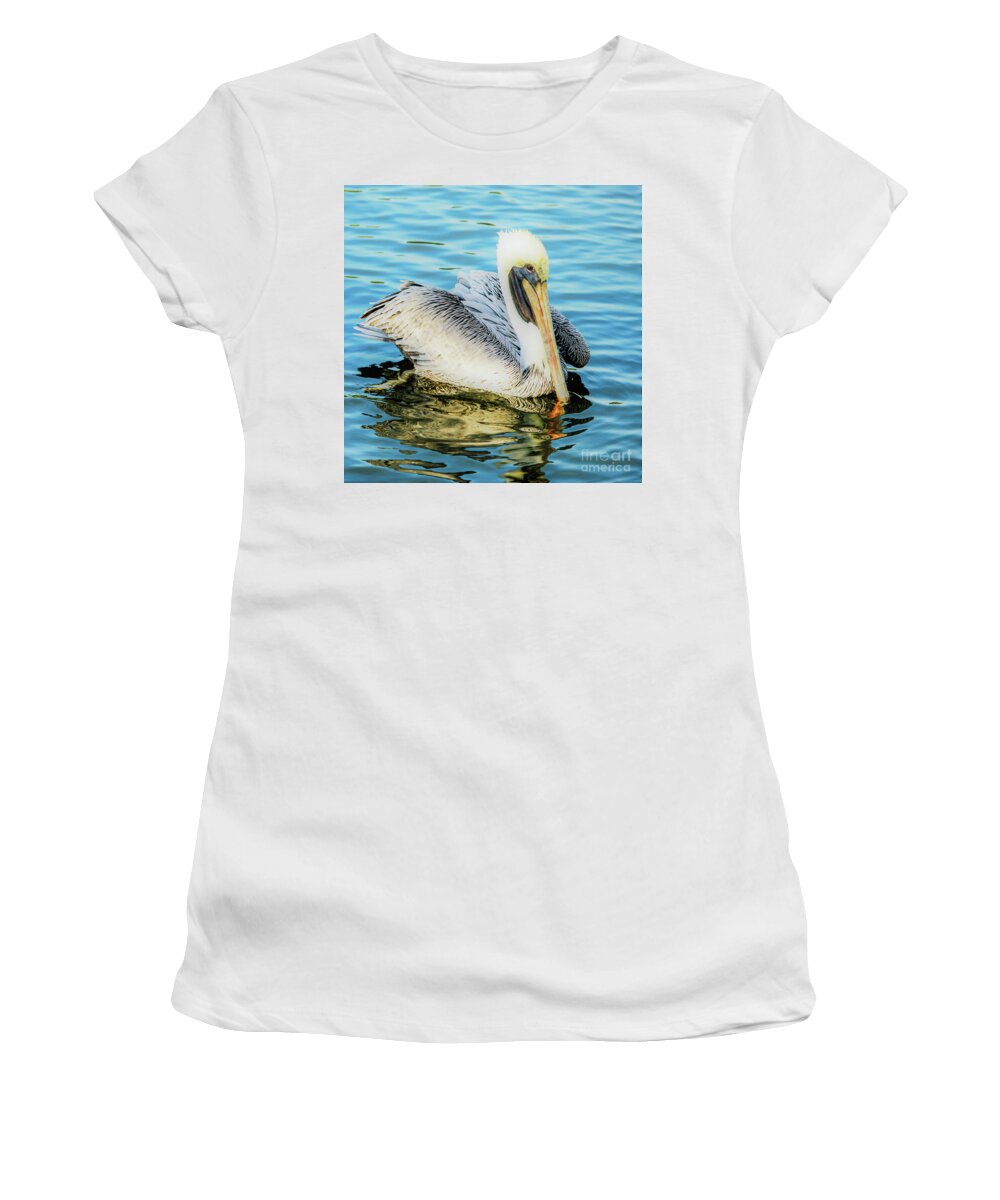 Pelican Women's T-Shirt featuring the photograph Pelican in Glow by Joanne Carey