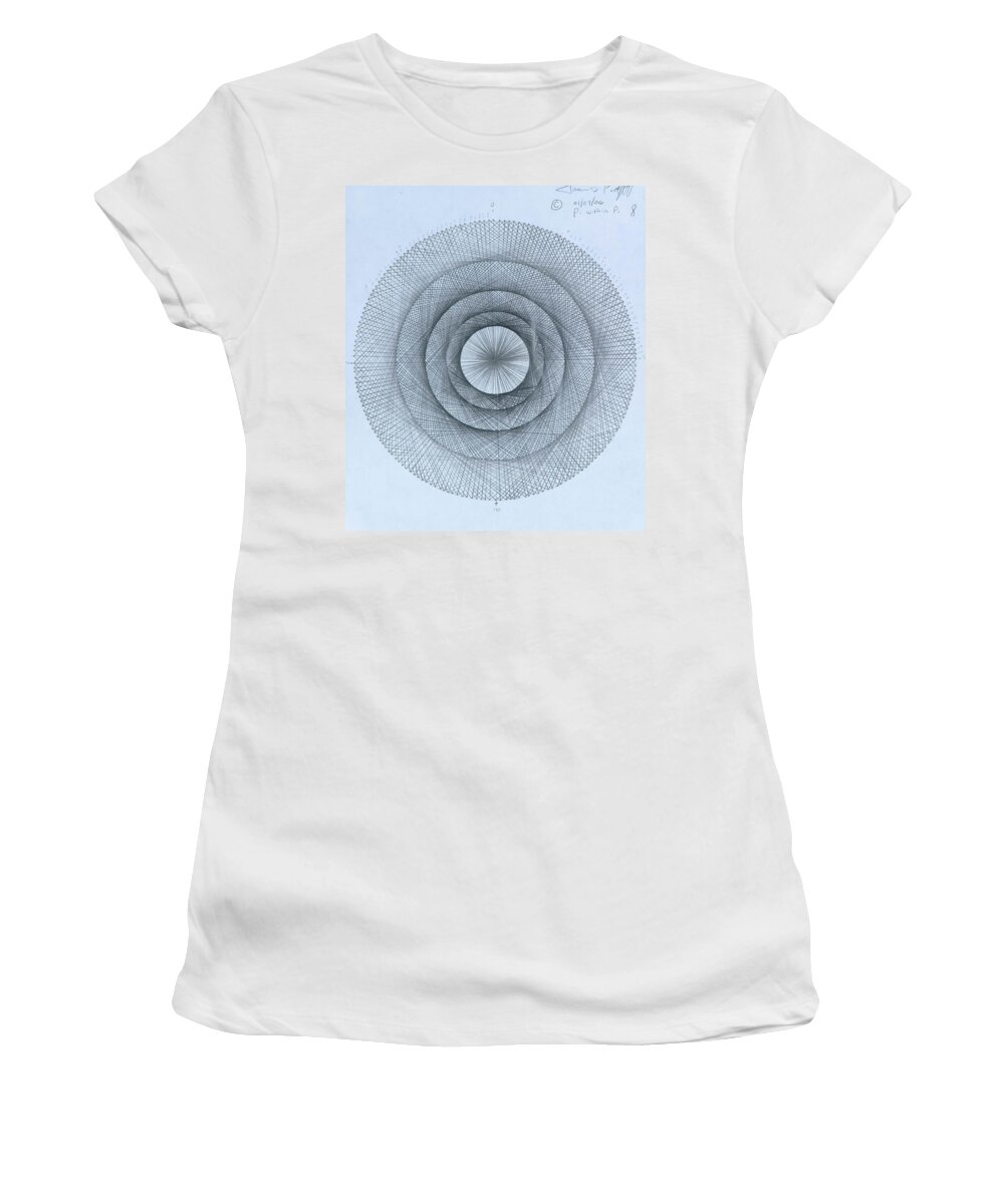 Pi Women's T-Shirt featuring the drawing Pi within Pi by Jason Padgett