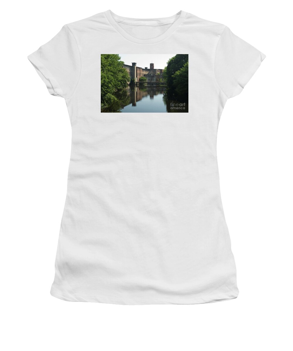 Old Mill Women's T-Shirt featuring the photograph Pontiac Mills by Robert Suggs