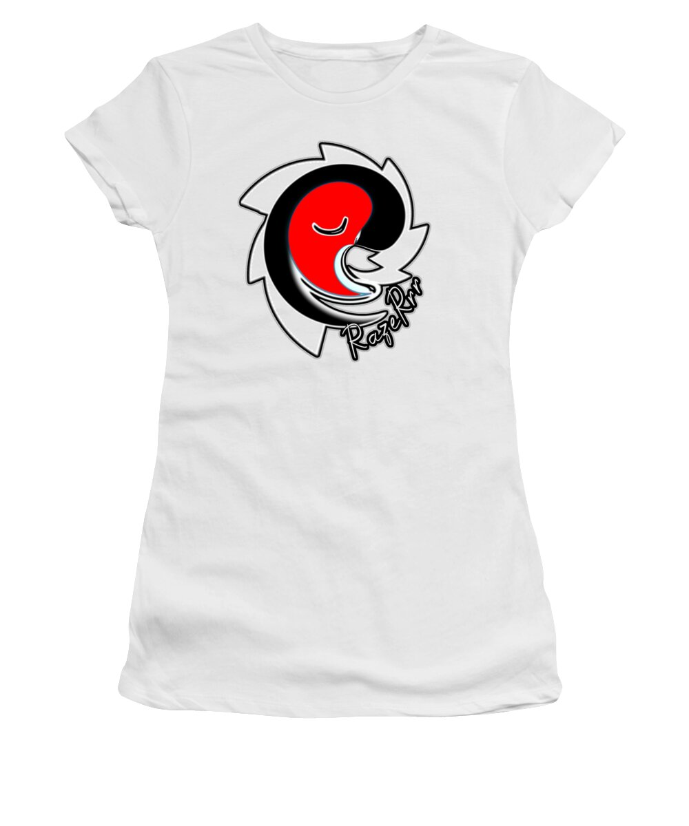 Razer Women's T-Shirt featuring the digital art Razer an Orb Family Floater Spy Cartoon by Delynn Addams