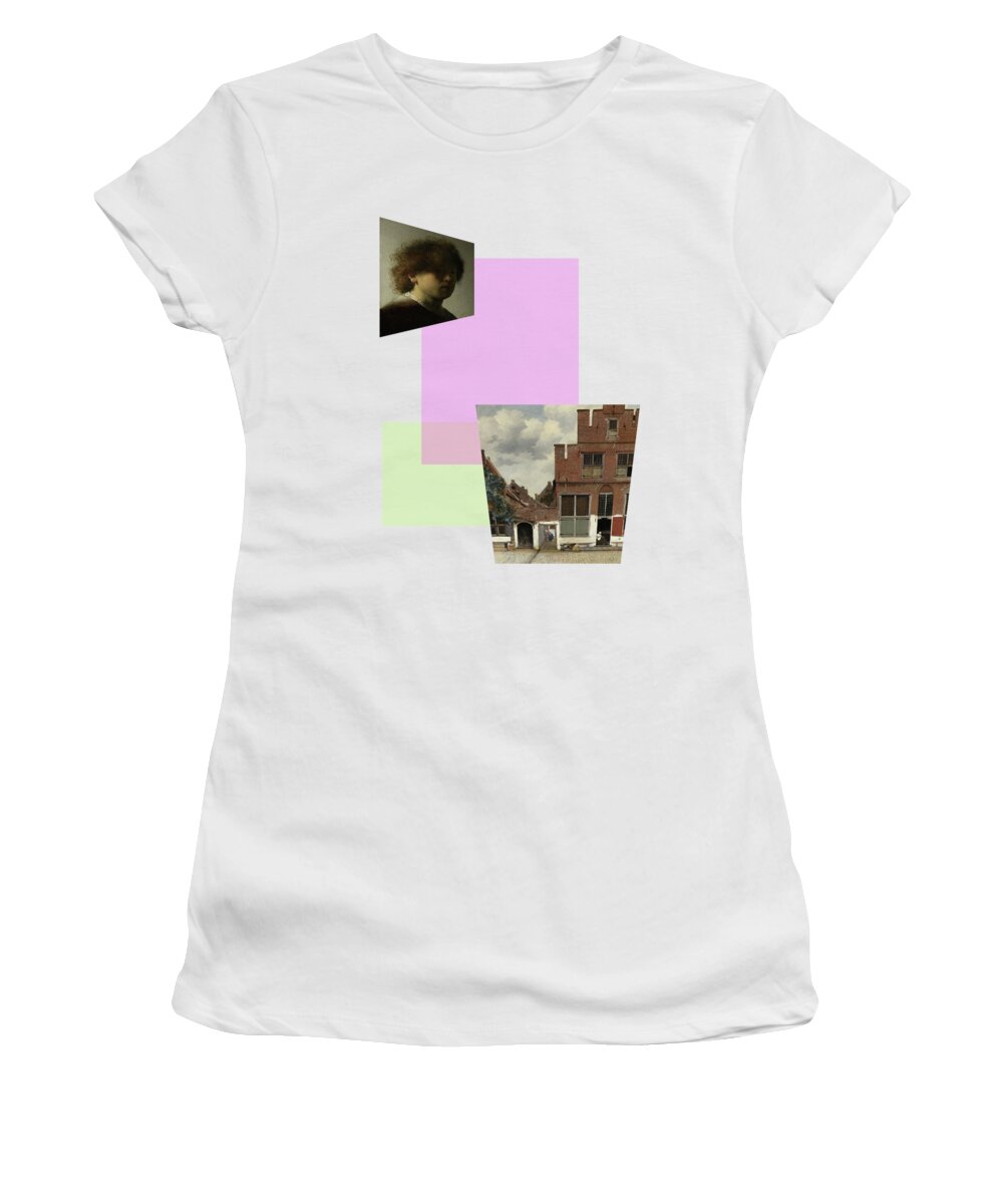 Postmodernism Women's T-Shirt featuring the digital art Recent 1 by David Bridburg