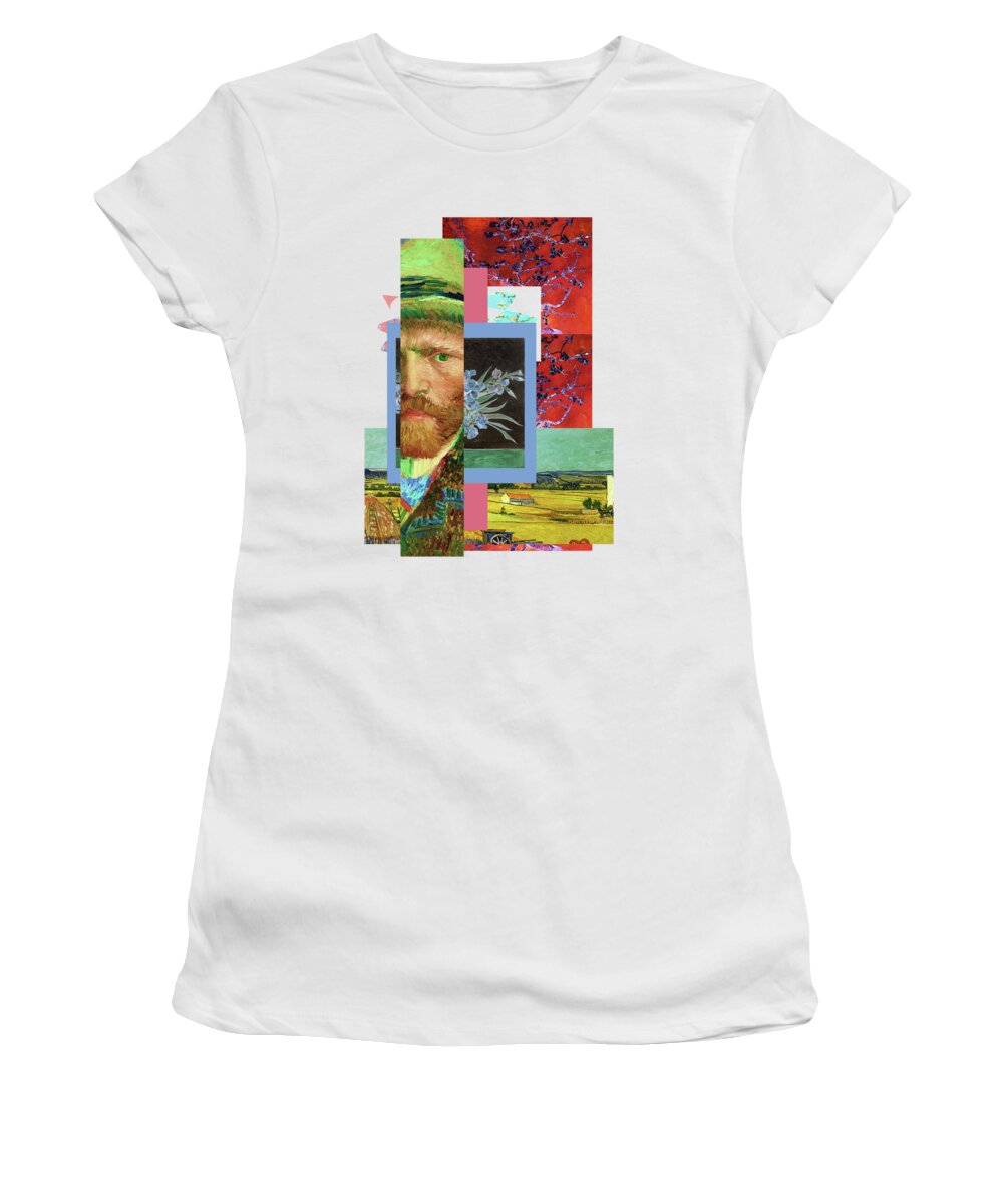Postmodernism Women's T-Shirt featuring the digital art Recent 34 by David Bridburg