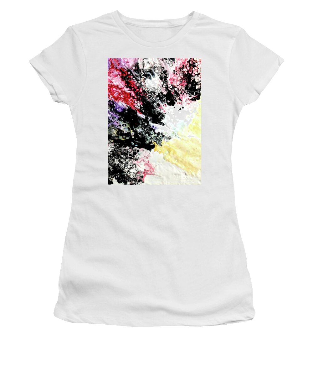 Red Women's T-Shirt featuring the painting Red Sea by Anna Adams