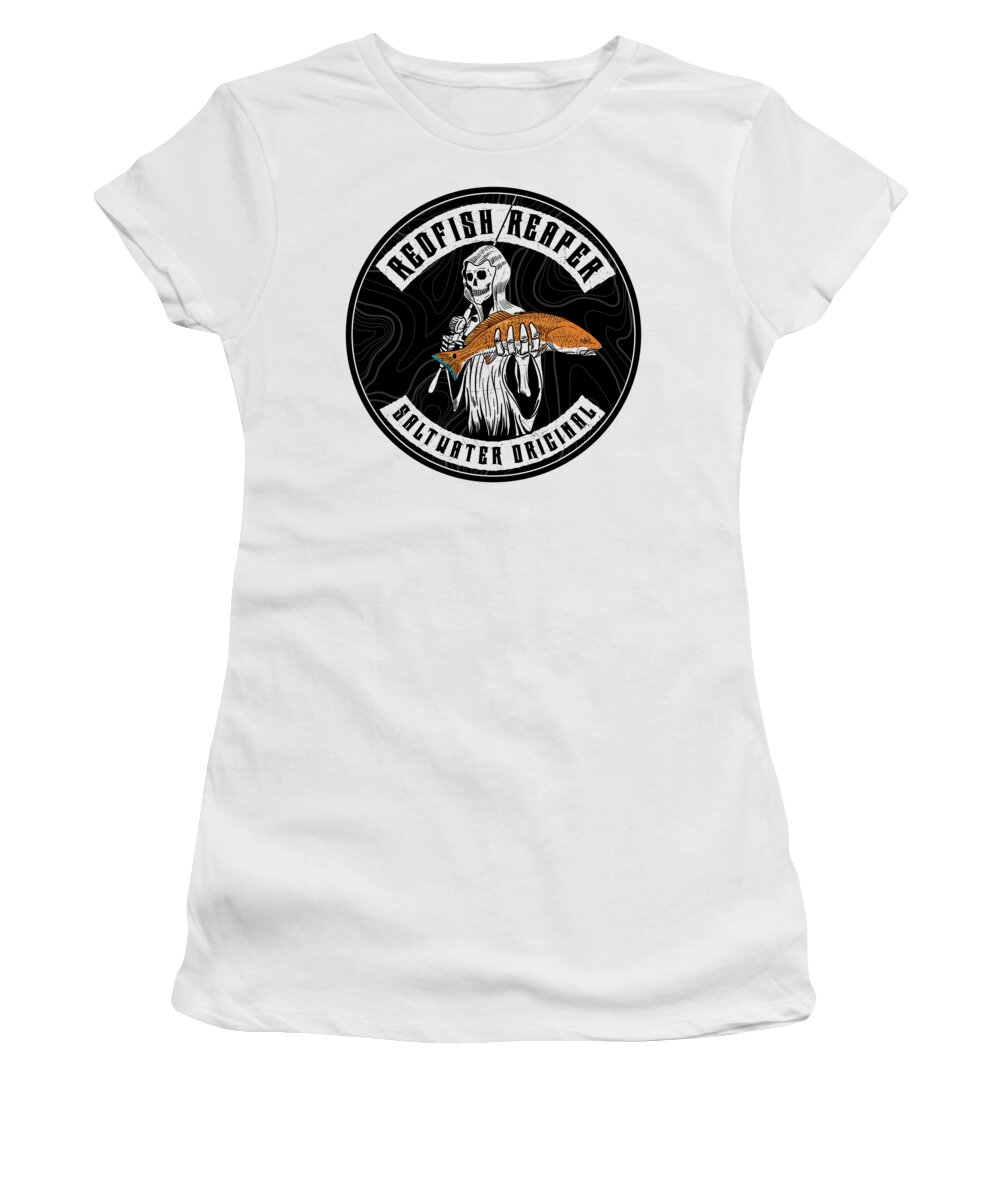Saltwater Women's T-Shirt featuring the digital art Redfish Reaper by Kevin Putman
