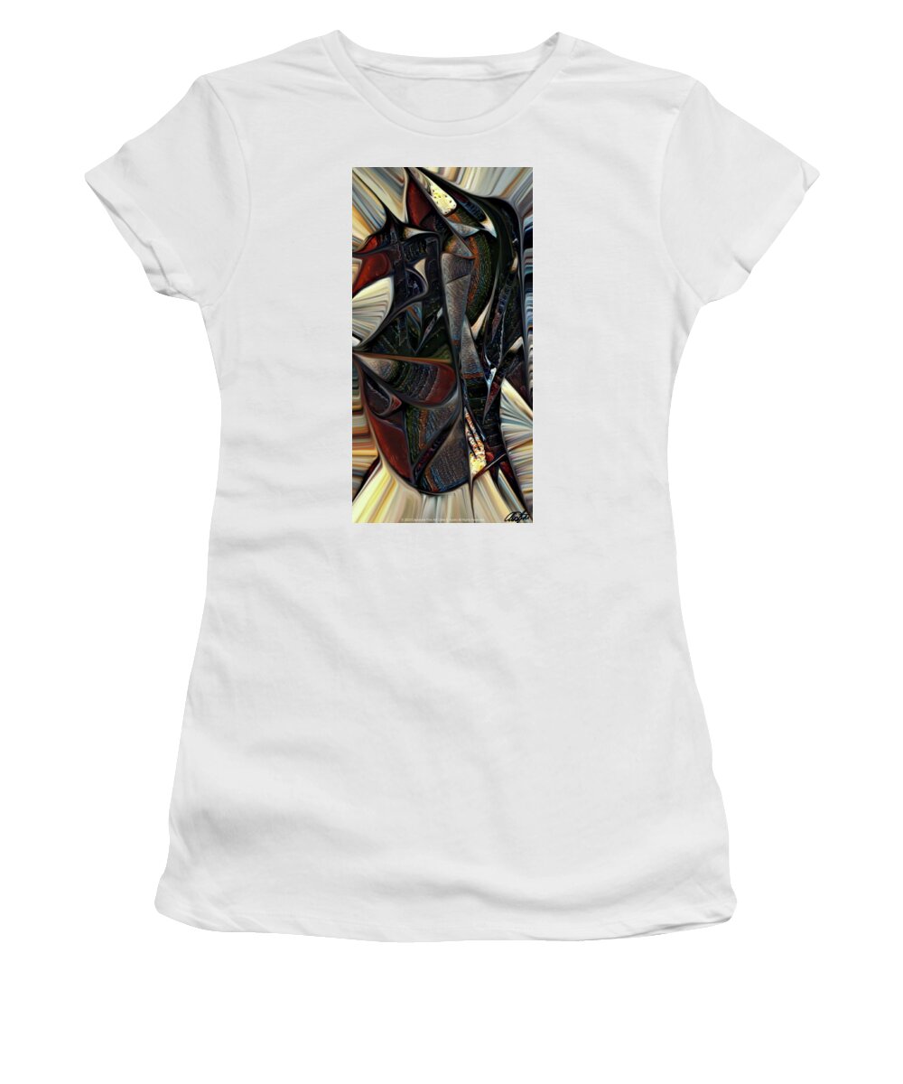 Wall Art Women's T-Shirt featuring the digital art Repose by Callie E Austin