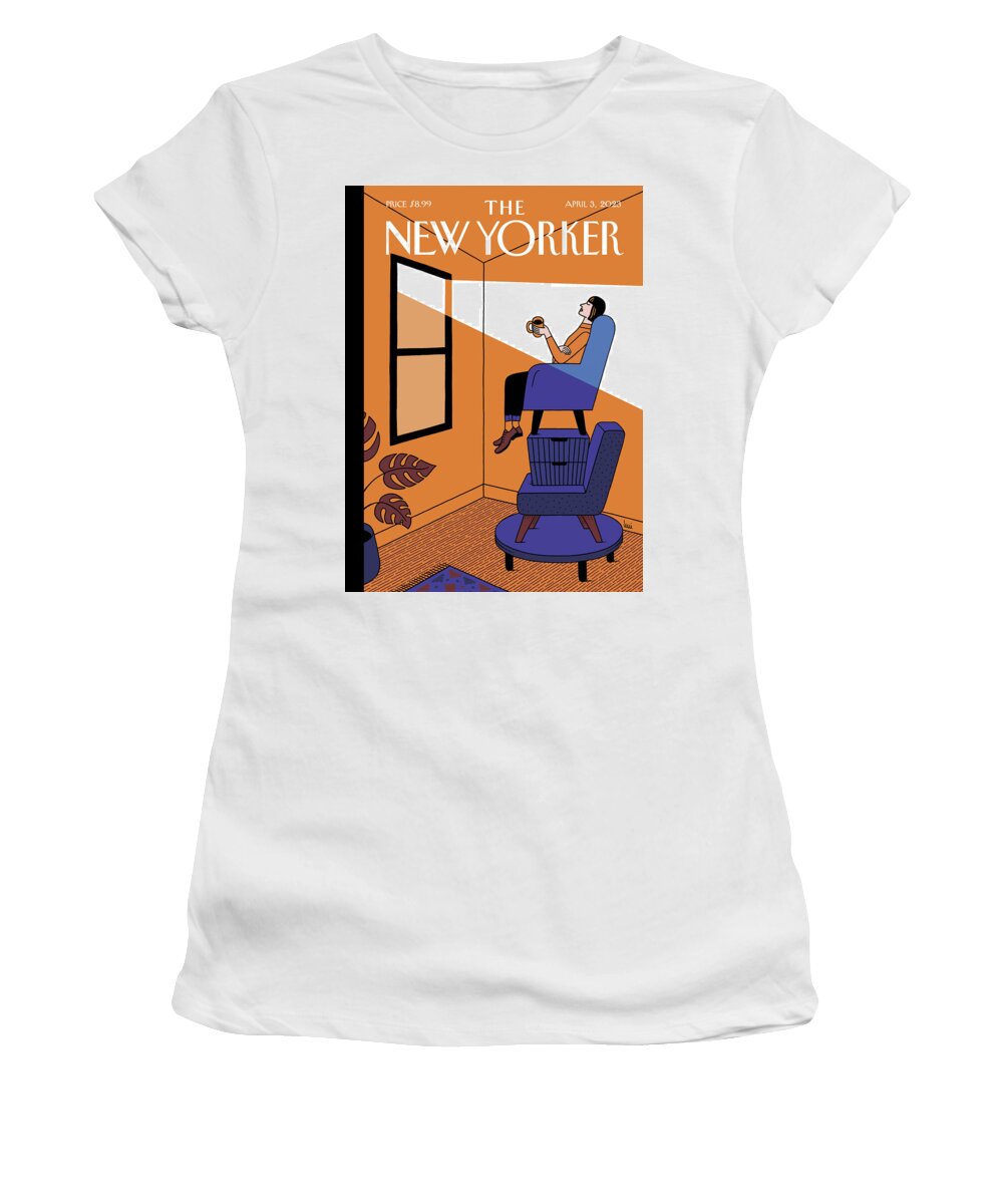150771 Women's T-Shirt featuring the painting Rise and Shine by Luci Gutierrez