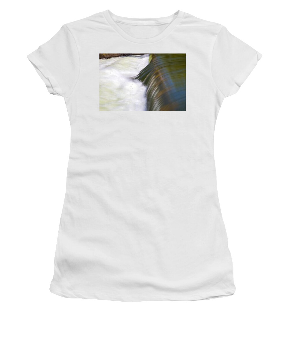 Rushing Women's T-Shirt featuring the photograph River Falls by Dart Humeston