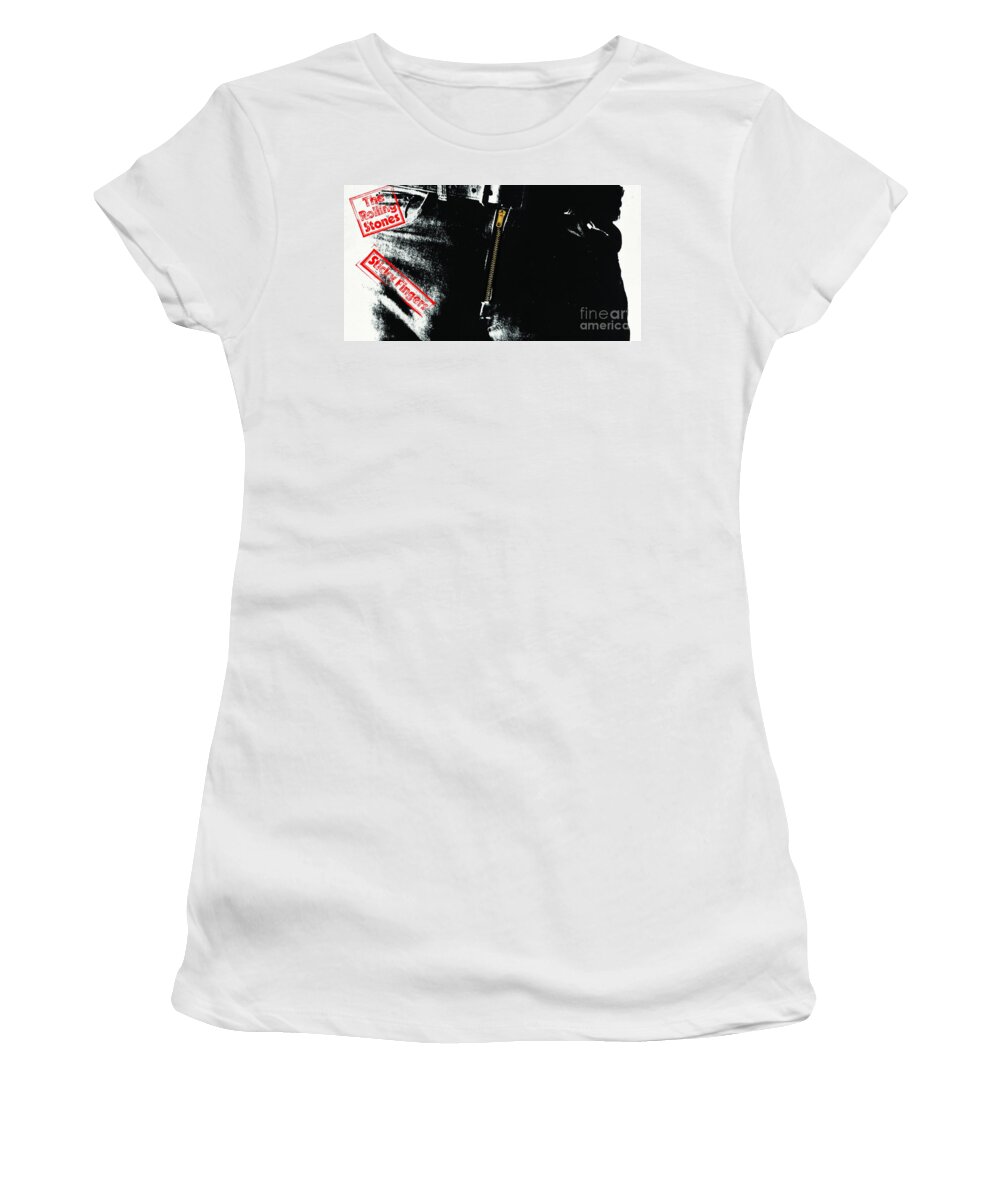 Rolling Stones Women's T-Shirt featuring the photograph Rolling Stones Sticky Fingers by Action