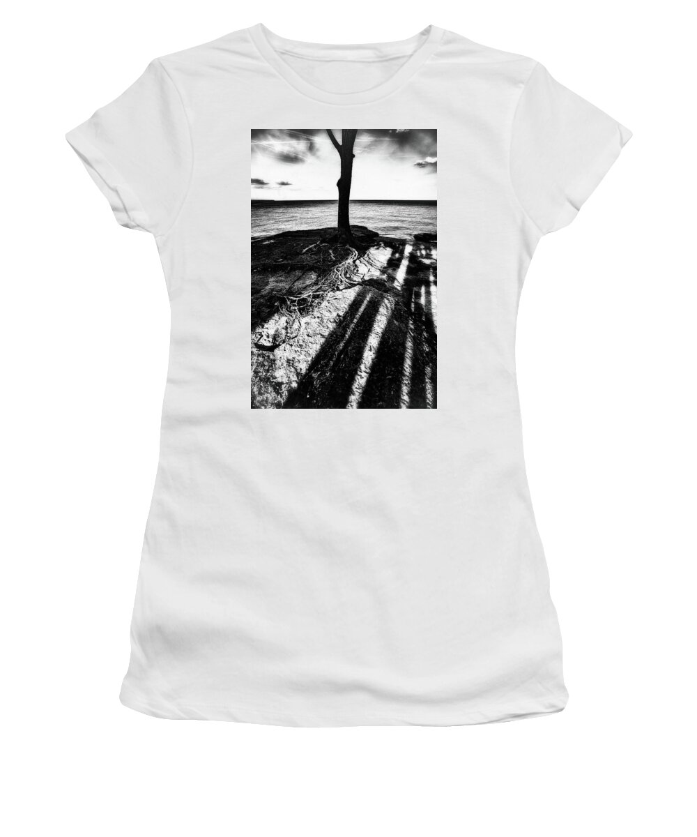 Rooted Women's T-Shirt featuring the photograph Rooted by Marianne Campolongo