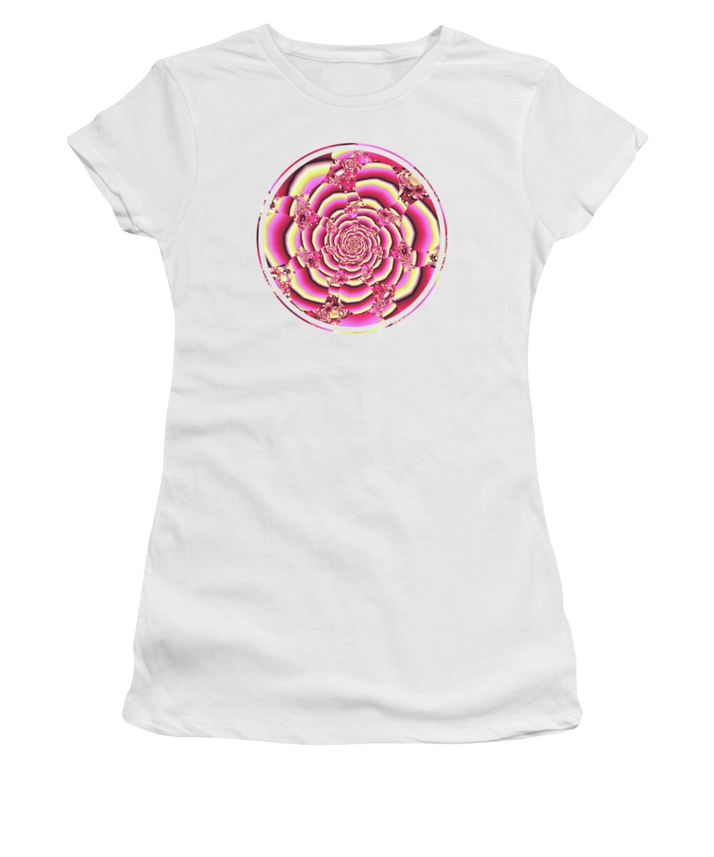 Malakhova Women's T-Shirt featuring the digital art Rose by Anastasiya Malakhova