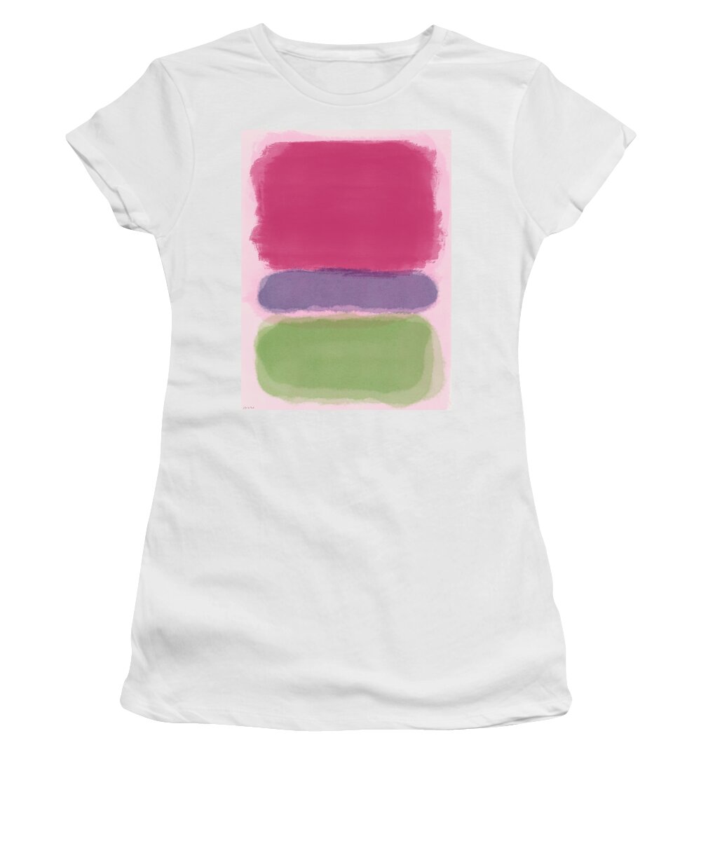 Abstract Women's T-Shirt featuring the painting Rothko's Mind III by Jacquie Gouveia