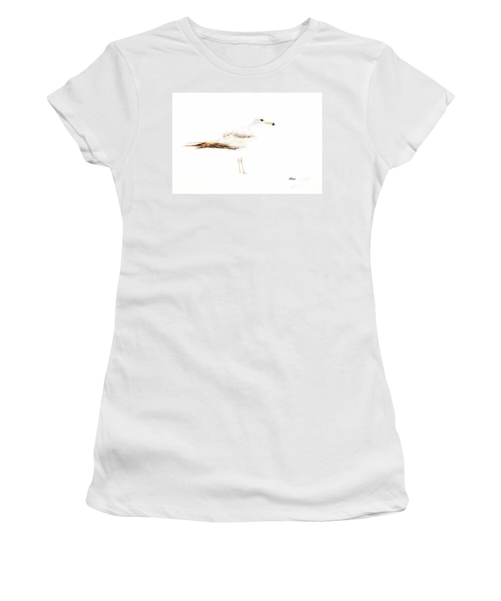 Birds Women's T-Shirt featuring the photograph Sanderling by DB Hayes