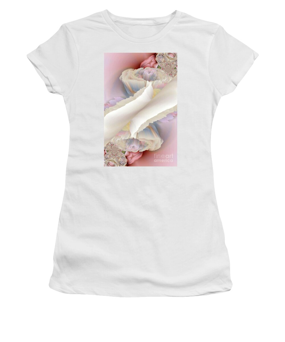 Art Women's T-Shirt featuring the digital art Veil of Heaven by Alexandra Vusir