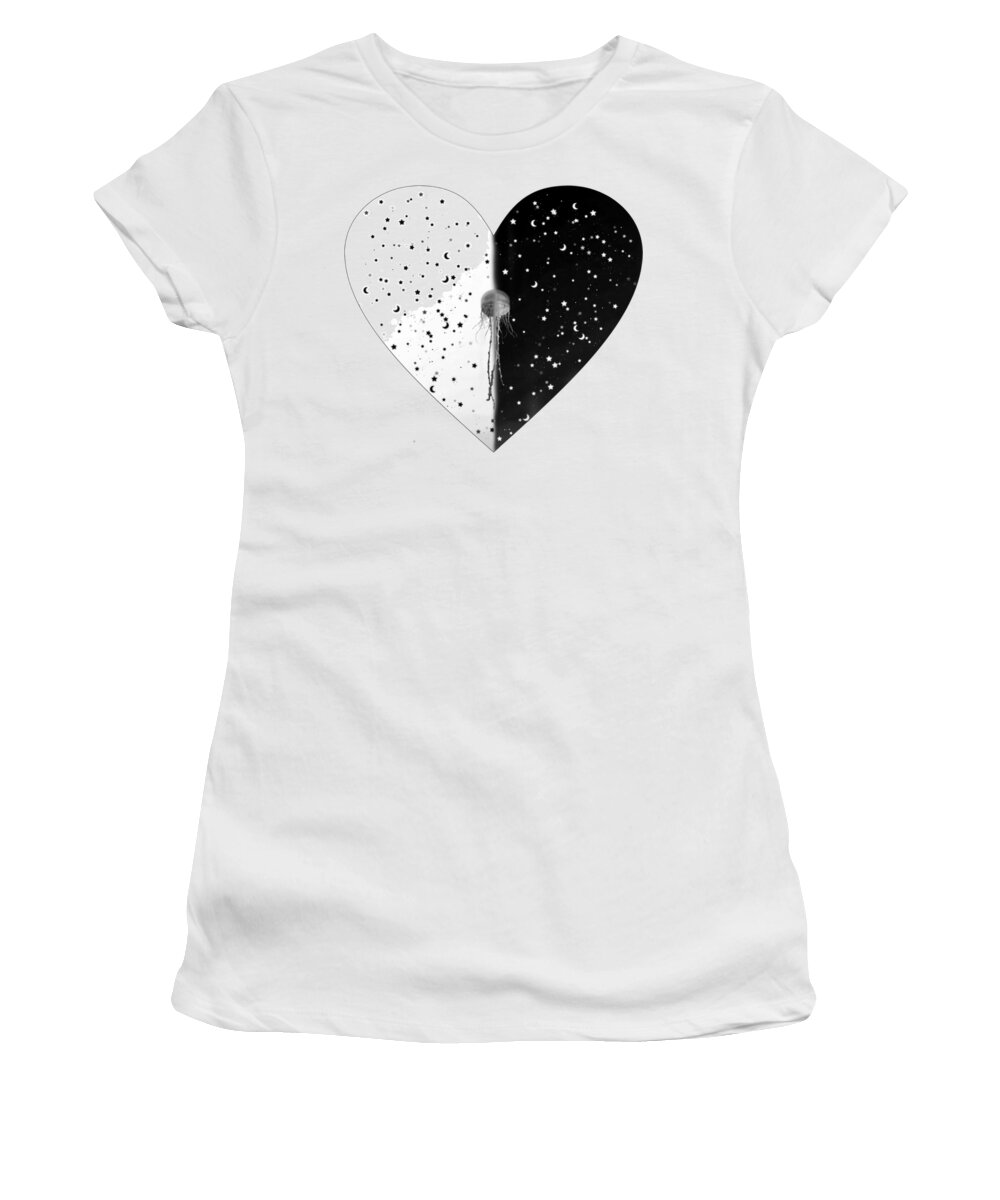 Sky Women's T-Shirt featuring the digital art SkY Heart Sweet Dreams by Auranatura Art