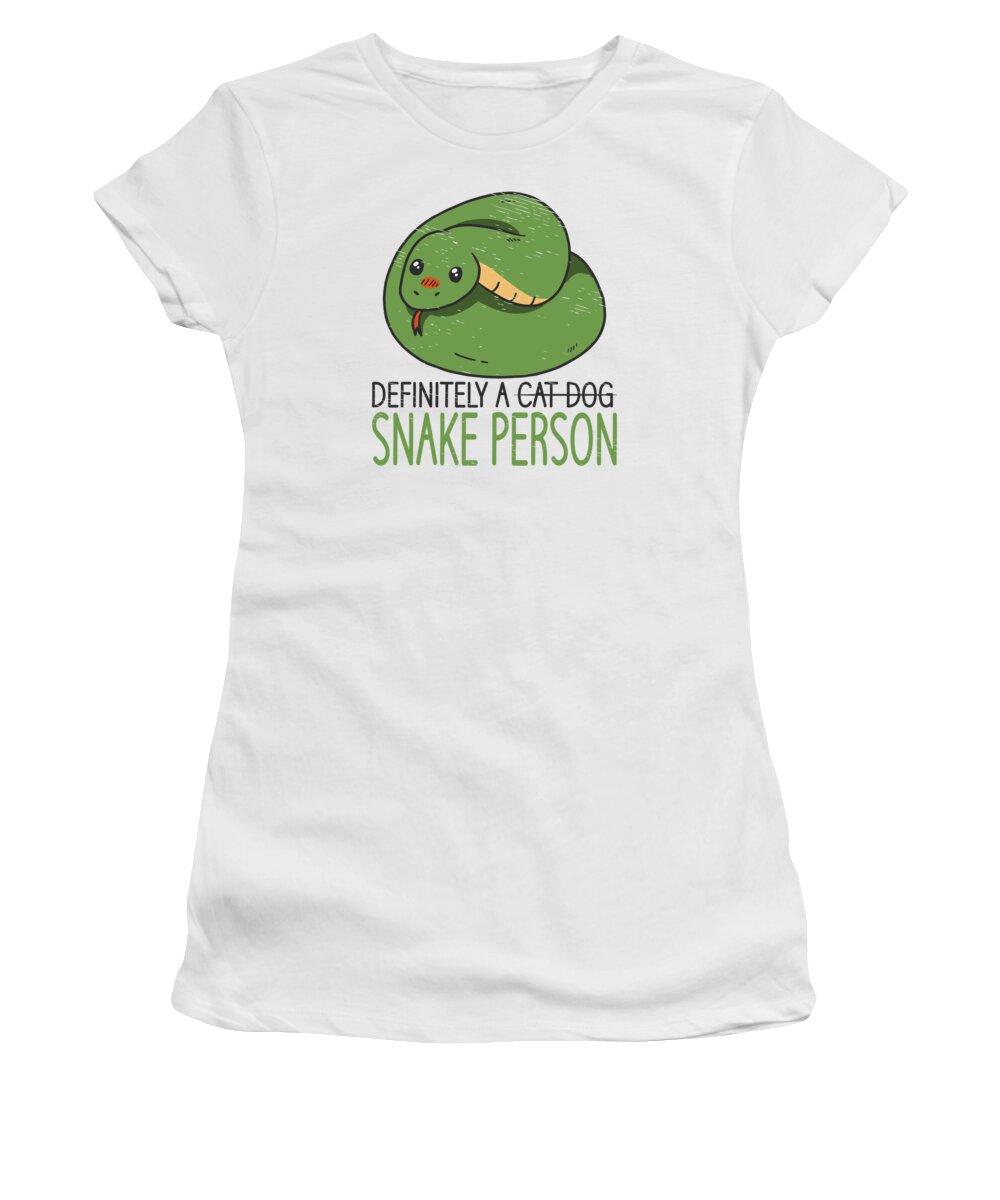 Snake Women's T-Shirt featuring the digital art Snake Pet Owner Reptile Herpetologist Python Snakes by Toms Tee Store
