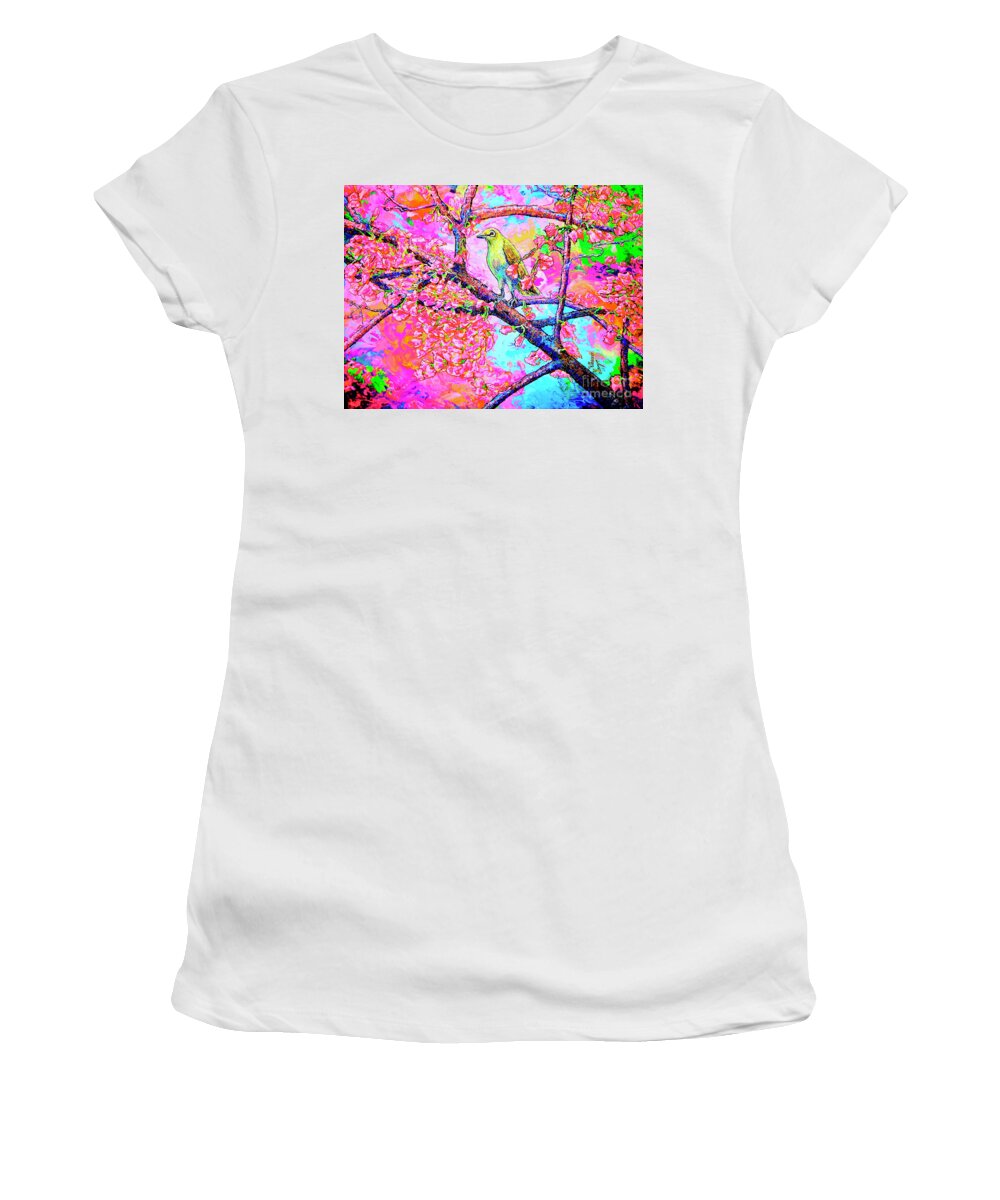 Spring Women's T-Shirt featuring the painting Spring Time by Viktor Lazarev