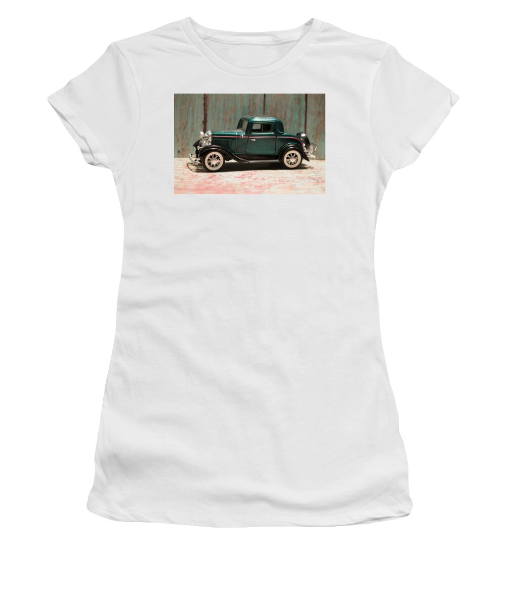 Car Women's T-Shirt featuring the photograph Still Life - Toys - 1932 Ford Coupe 13 by Pamela Critchlow