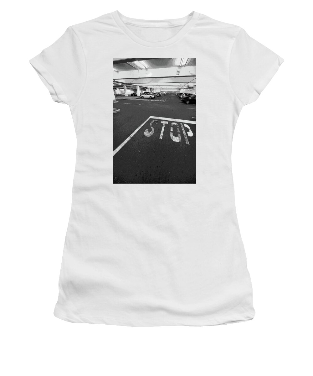 Stop Women's T-Shirt featuring the photograph Stop by Jim Whitley