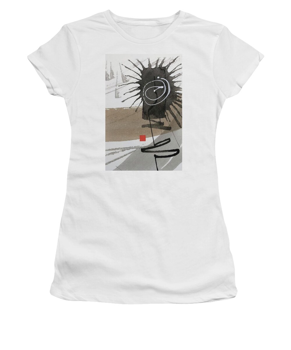 Asian Art Women's T-Shirt featuring the painting Sumi Study VIII by Sally Penley