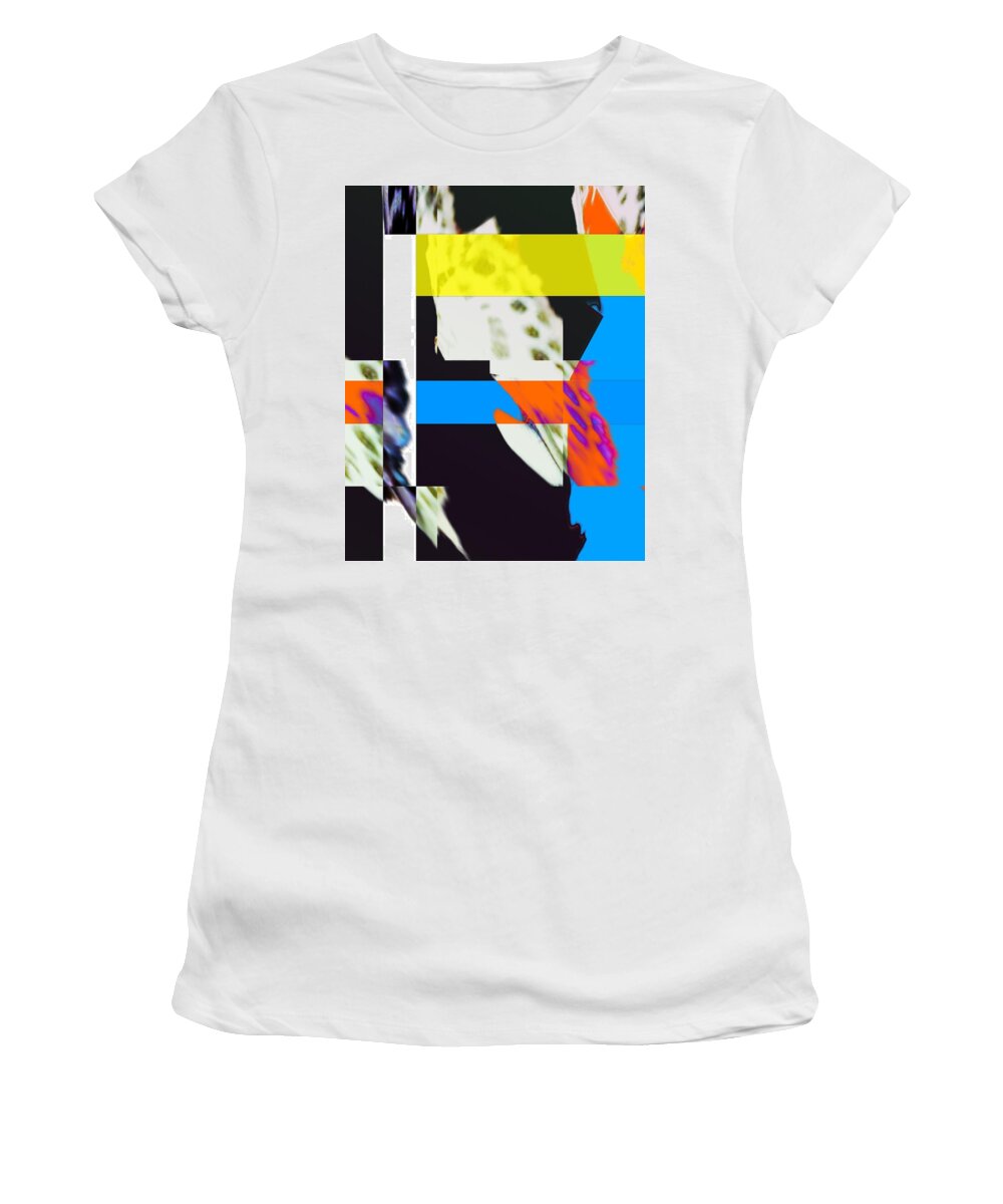 Abstract Women's T-Shirt featuring the digital art Sunshine on the Lake by Jeremiah Ray